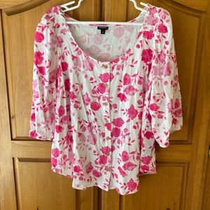 Torrid Floral Scoop Neck Blouse 3